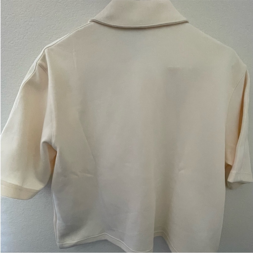 Adidas Off-White Button-Up Polo - Picture 7 of 7